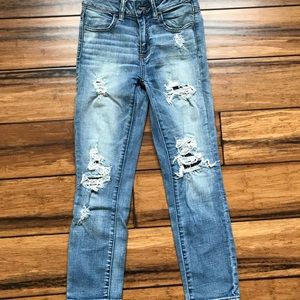 American Eagle High Waisted Crop Jeans